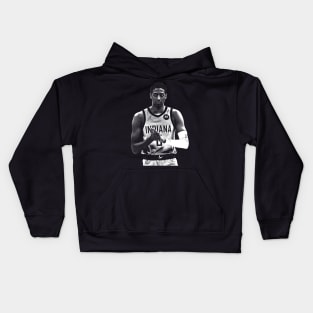 Tyrese Haliburton || Vintage Drawing 90s Kids Hoodie